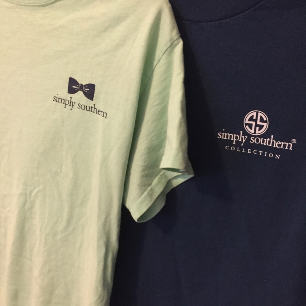 TWO SIMPLY SOUTHERN T-SHIRTS